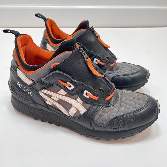 Asics GEL-LYTE MT‎ Zip Sneakers Men\'s Size 8.5 Black Orange Vintage 1191A143-001 main image 7